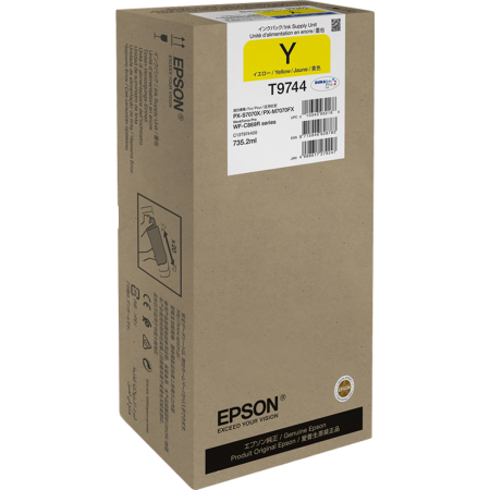 Epson T9744 - Tusz żółty do Epson WorkForce Pro WF-C869
